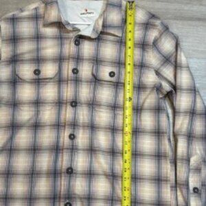 Hallstatt Mens Large Plaid Flannel Shirt Long Sleeve Button Up Casual